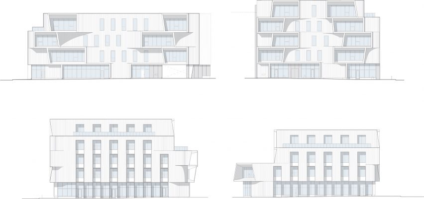 Plan for One North offices by Holst Architecture