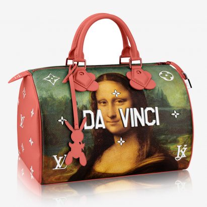 Jeff Koons recreates the Mona Lisa on a Louis Vuitton handbag