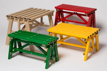 Lumber side table by designstudio PESI at Milan design week