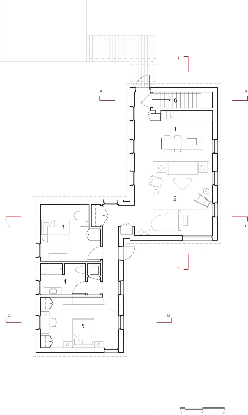 Plan of Marlboro Music Cottages by HGA
