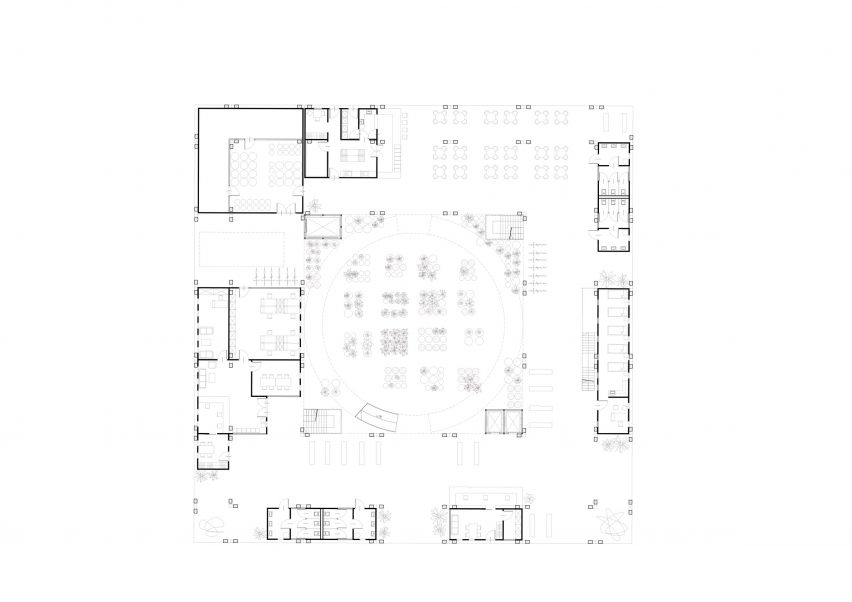 Plan of Mashambas Skyscraper by Lipiński and Frankowski