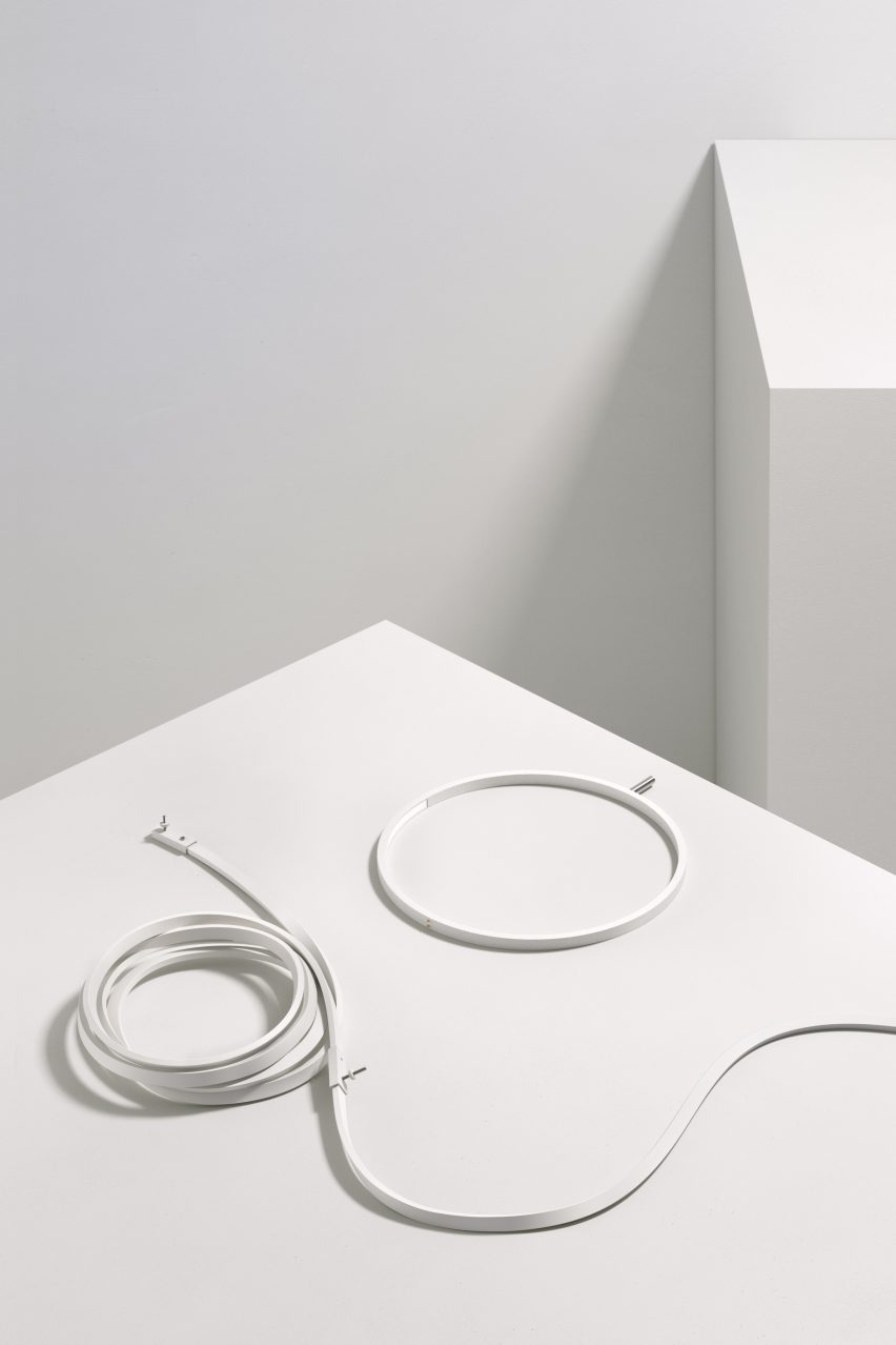 Formafantasma's Wire Ring lamp for Flos at Milan design week 2017