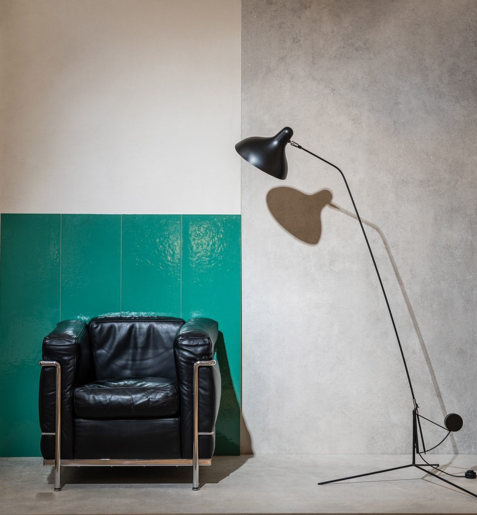 Milan: Le Corbusier LCS Ceramics by Gigacer for Domus