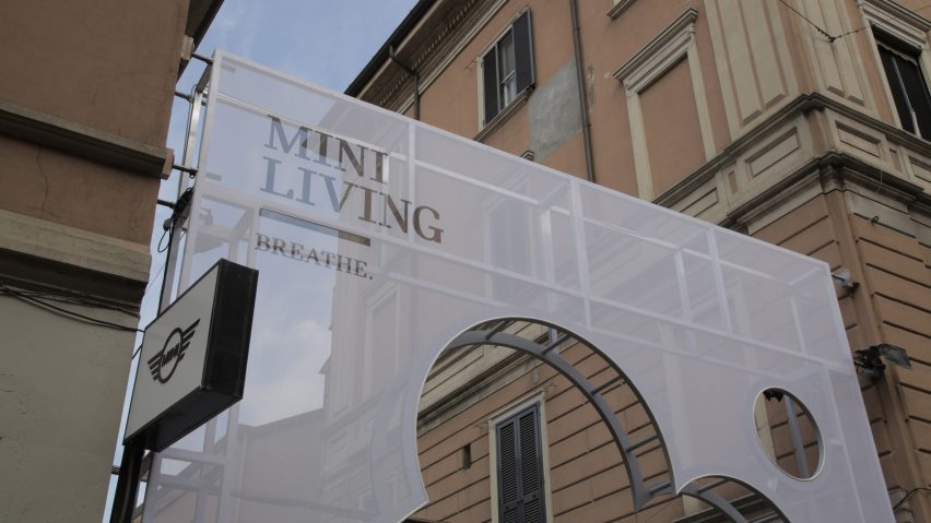 MINI Living Breathe installation at Milan design week