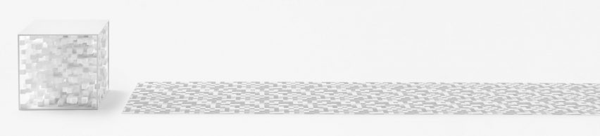 Nendo's Objectextile collection for Jil Sander at Milan design week 2017