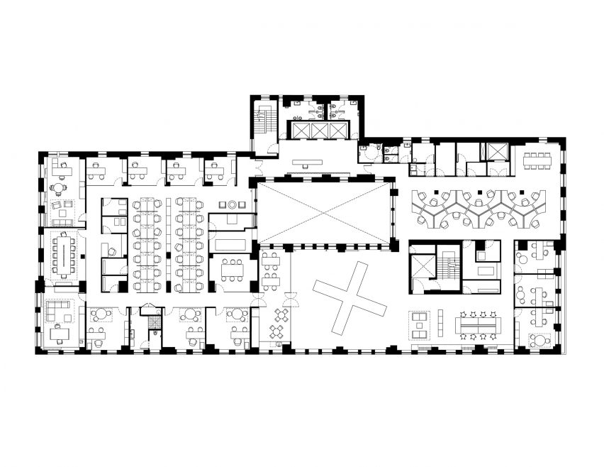 Plan for office space for three companies by Only If