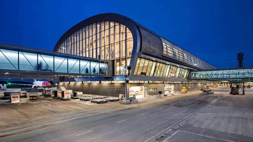 Nordic doubles the size of Oslo Airport with curved extension