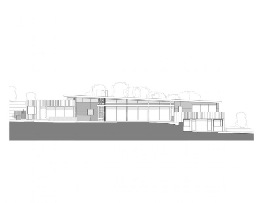 Elevation of Gambel Oaks Ranch by CCY Architects