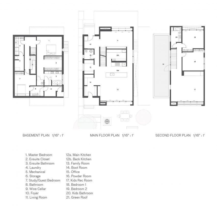 Plan for Rough House by Measured. Architecture