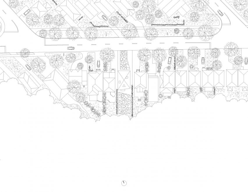 Site plan of Semblance House by the Office of Adrian Phiffer