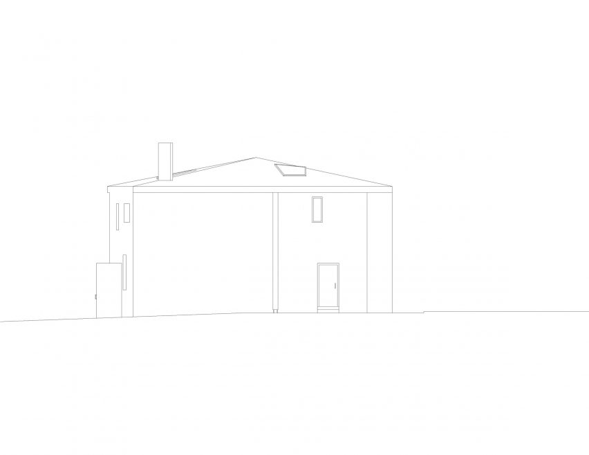 Elevation of Semblance House by the Office of Adrian Phiffer