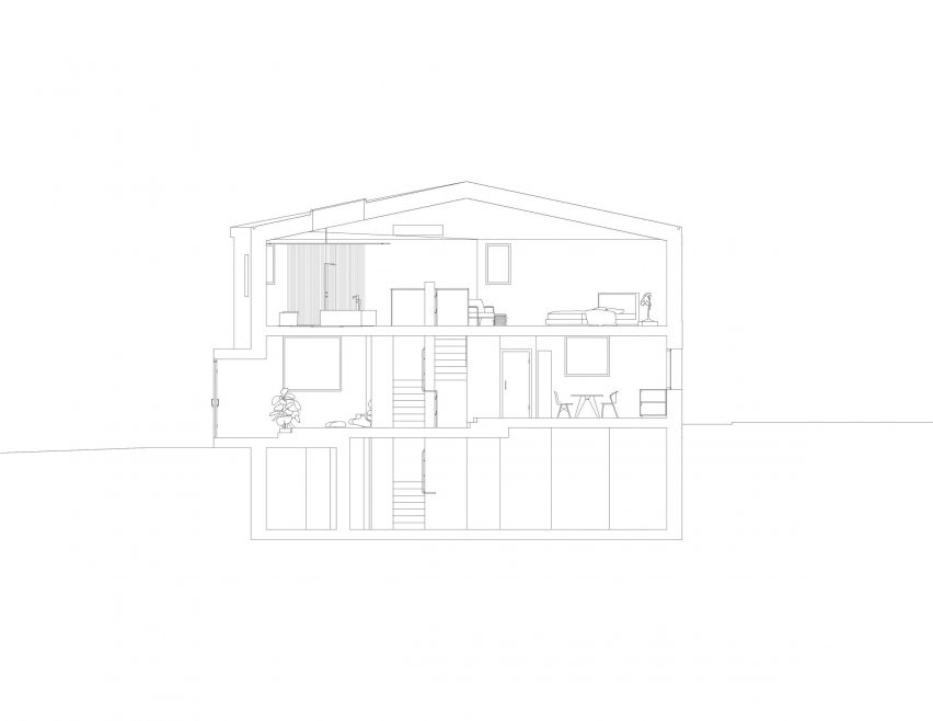 Section of Semblance House by the Office of Adrian Phiffer