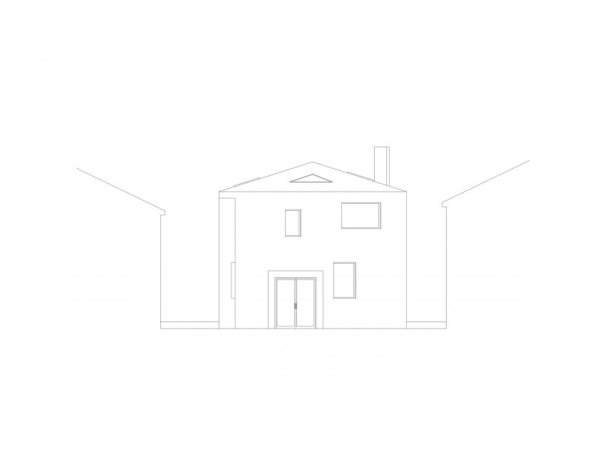 Elevation of Semblance House by the Office of Adrian Phiffer