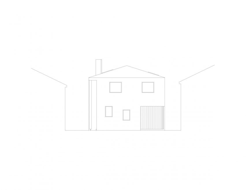 Elevation of Semblance House by the Office of Adrian Phiffer