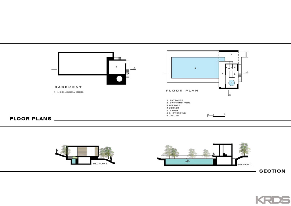 Plans of Sohanak Swimming Pool by KRDS