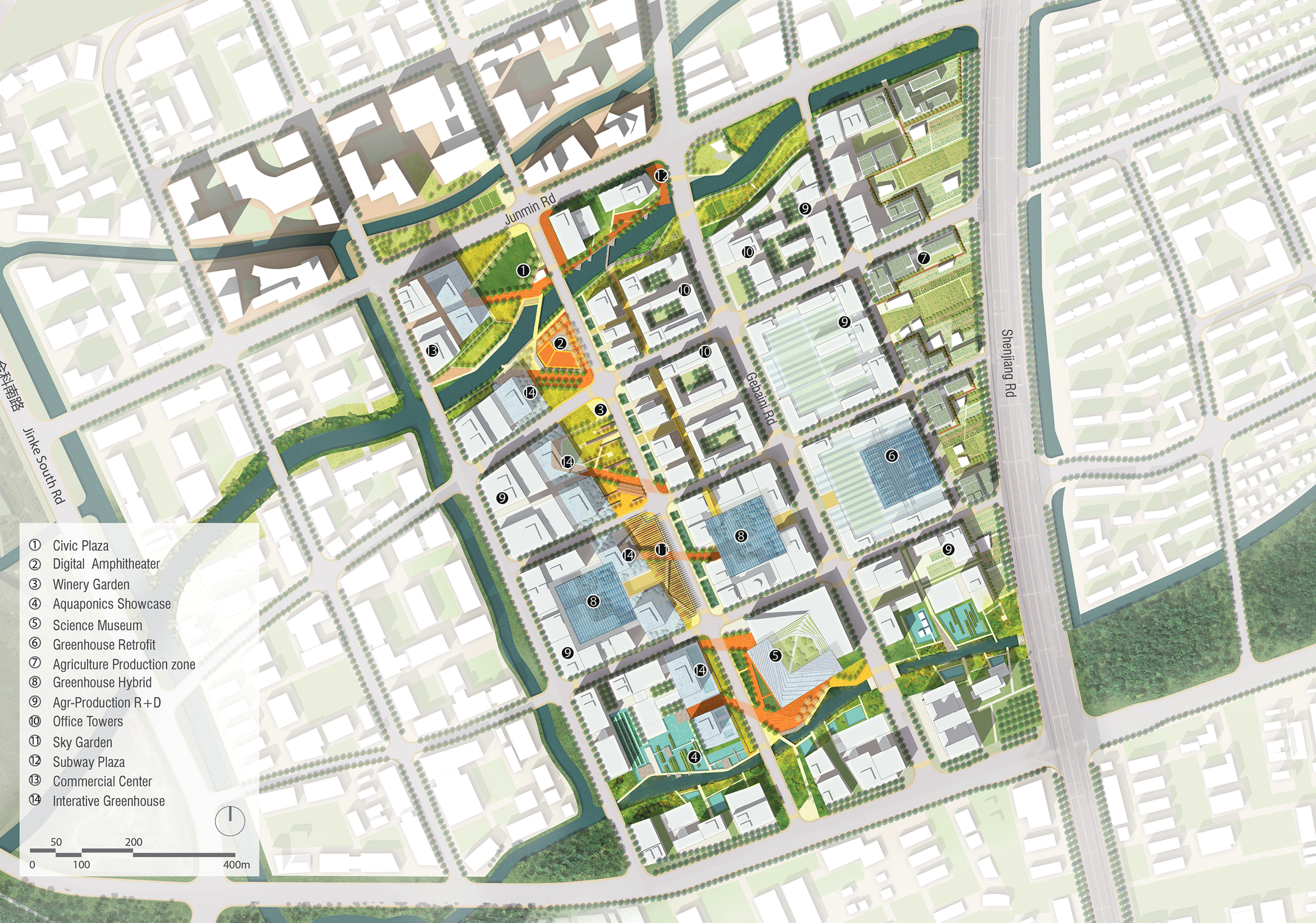 The Sunqiao Urban Agricultural District by Sasaki
