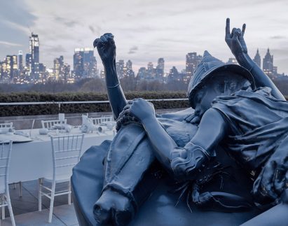 Theater of Disappearance Installation on roof of the Met in New York by Adrian Villar Rojas