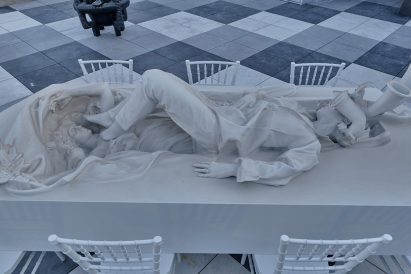Theater of Disappearance Installation on roof of the Met in New York by Adrian Villar Rojas