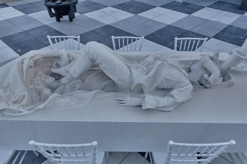 Theater of Disappearance Installation on roof of the Met in New York by Adrian Villar Rojas