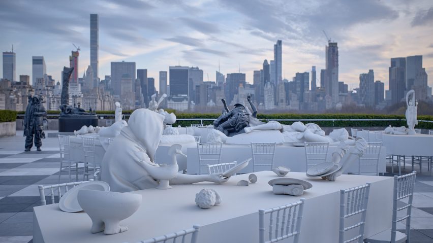 Theater of Disappearance Installation on roof of the Met in New York by Adrian Villar Rojas