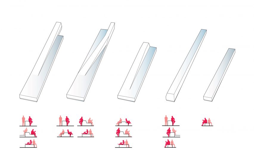 Diagram of Snøhetta's Redisgn for New York's Times Square