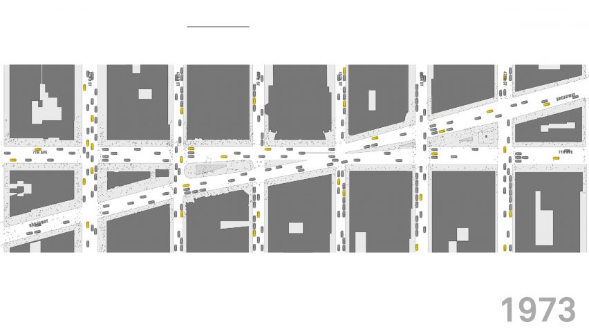 Diagram of Snøhetta's Redisgn for New York's Times Square