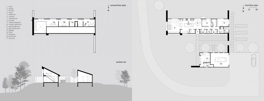 Plan of Two Shed by Birdseye