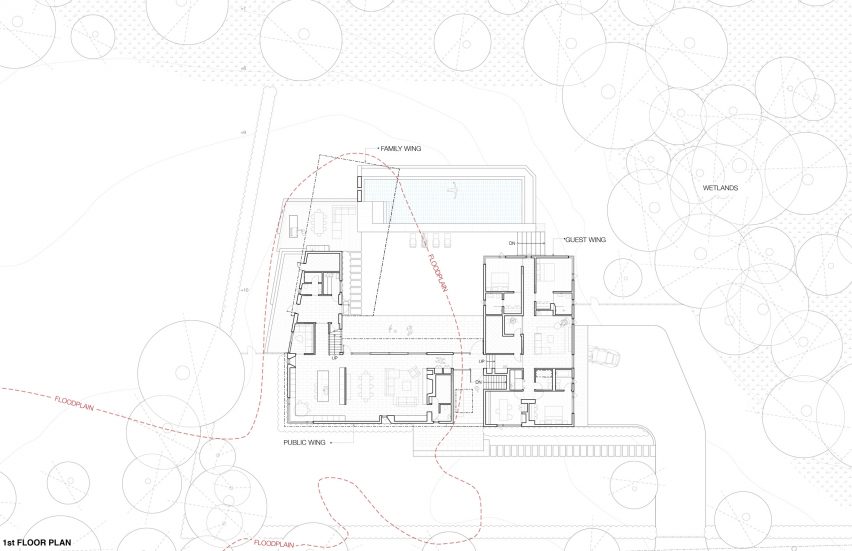 Plan of Watermill House by Office of Architecture