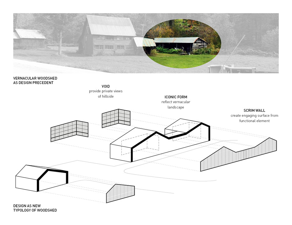 Diagram of Woodshed by Birdseye