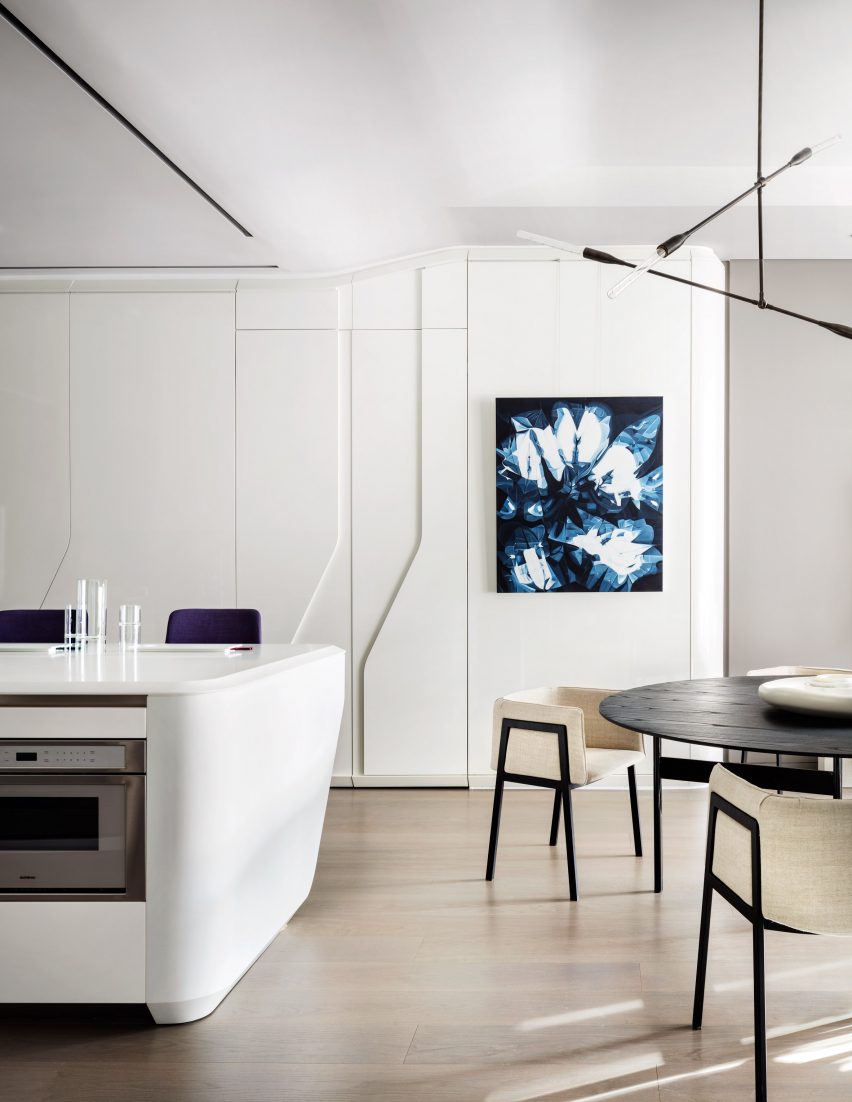 Interior of Zaha Hadid's 520 West 29th Street Apartments