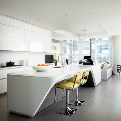 Interior of Zaha Hadid's 520 West 29th Street Apartments