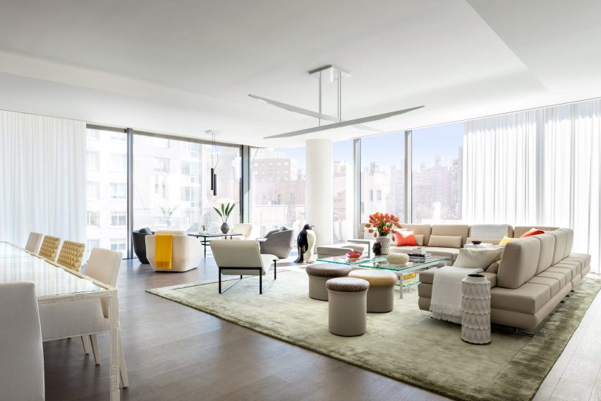 Interior of Zaha Hadid's 520 West 29th Street Apartments