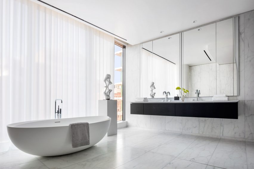 Interior of Zaha Hadid's 520 West 29th Street Apartments