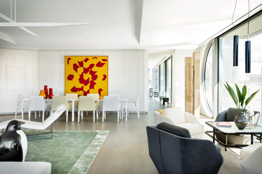 Interior of Zaha Hadid's 520 West 29th Street Apartments