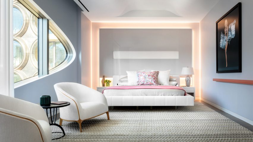 Interior of Zaha Hadid's 520 West 28th Street Apartments