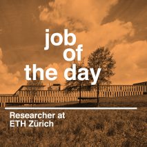 Job of the day: researcher at ETH Zurich