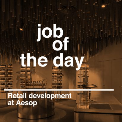 Job of the day: retail development coordinator at Aesop