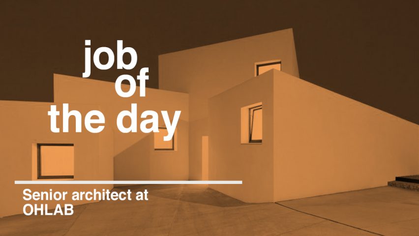 Job of the day: senior architect at OHLAB