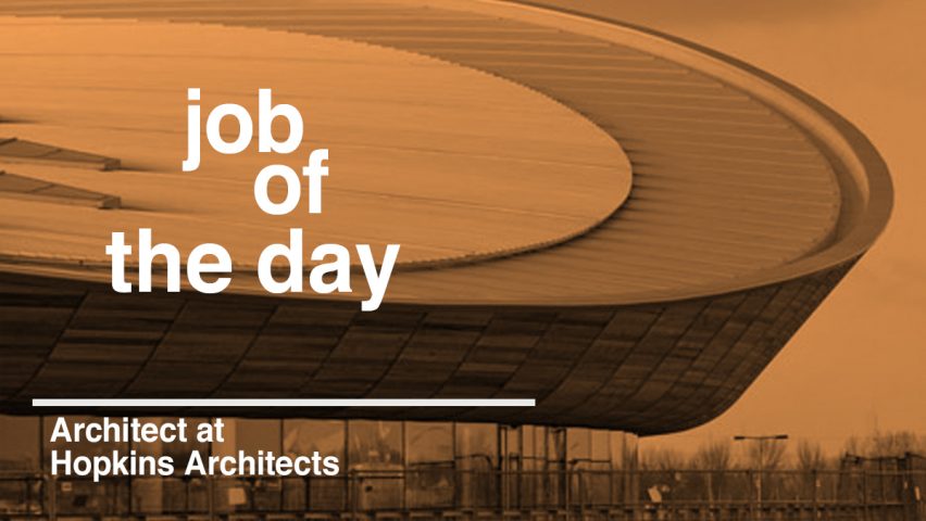 Job of the day: architect at Hopkins Architects