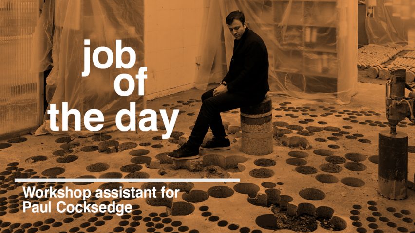 Job of the day: workshop assistant for Paul Cocksedge