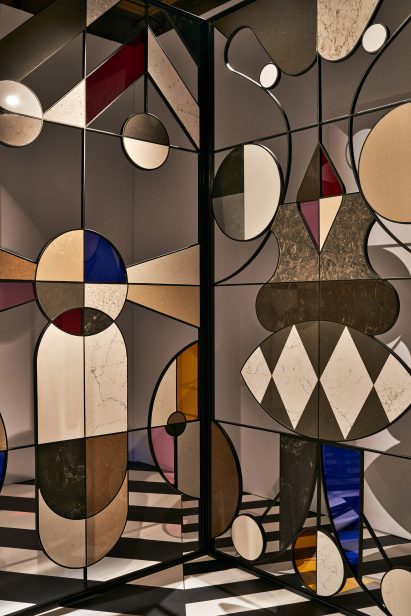 Jaime Hayon's Stone Age Folk installation for Caesarstone