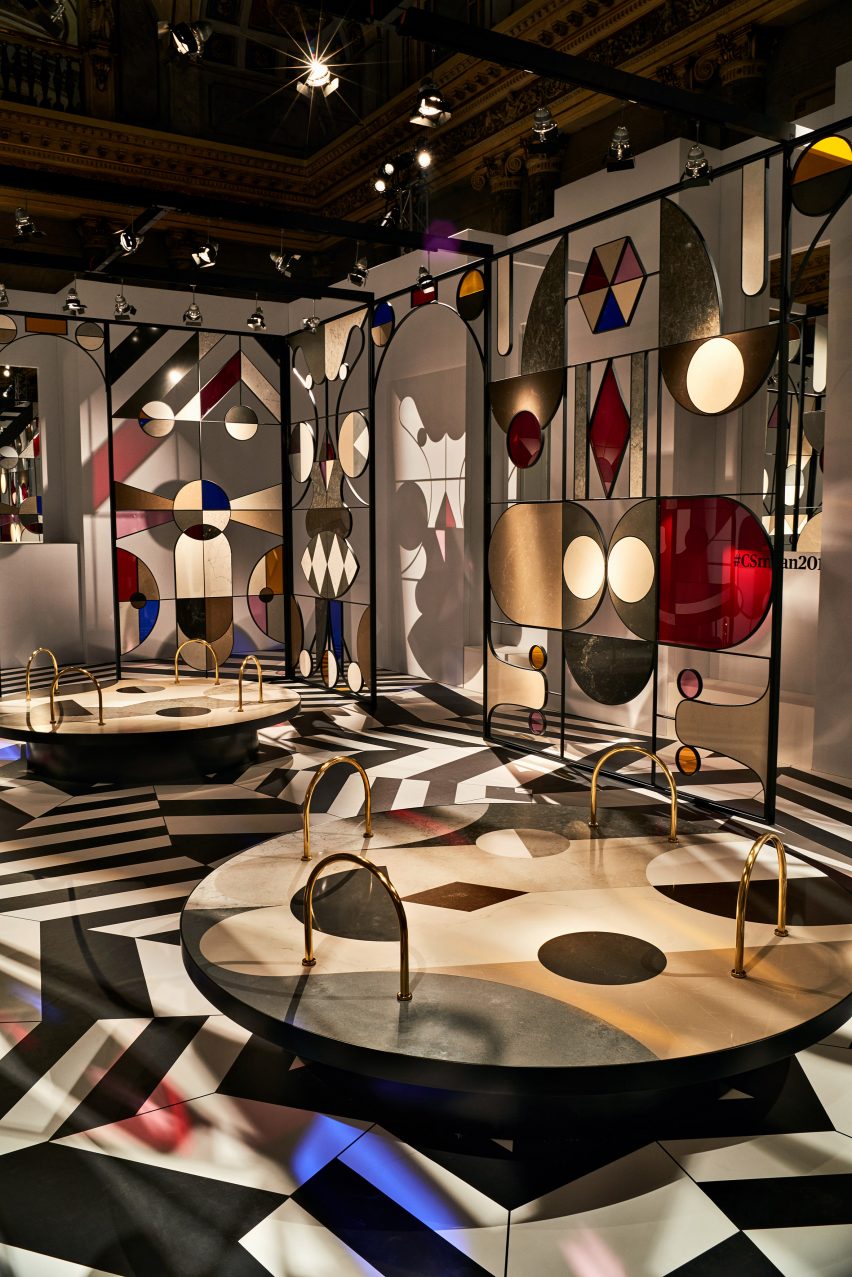 Jaime Hayon's Stone Age Folk installation for Caesarstone