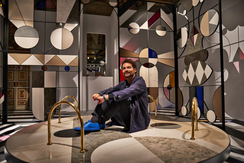 Jaime Hayon's Stone Age Folk installation for Caesarstone