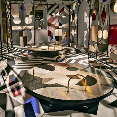 Jaime Hayon's Stone Age Folk installation for Caesarstone