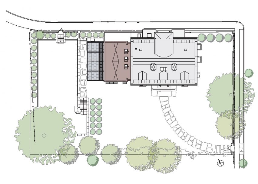 Site plan for Cambridge Residence by Stern McCaffery Architects