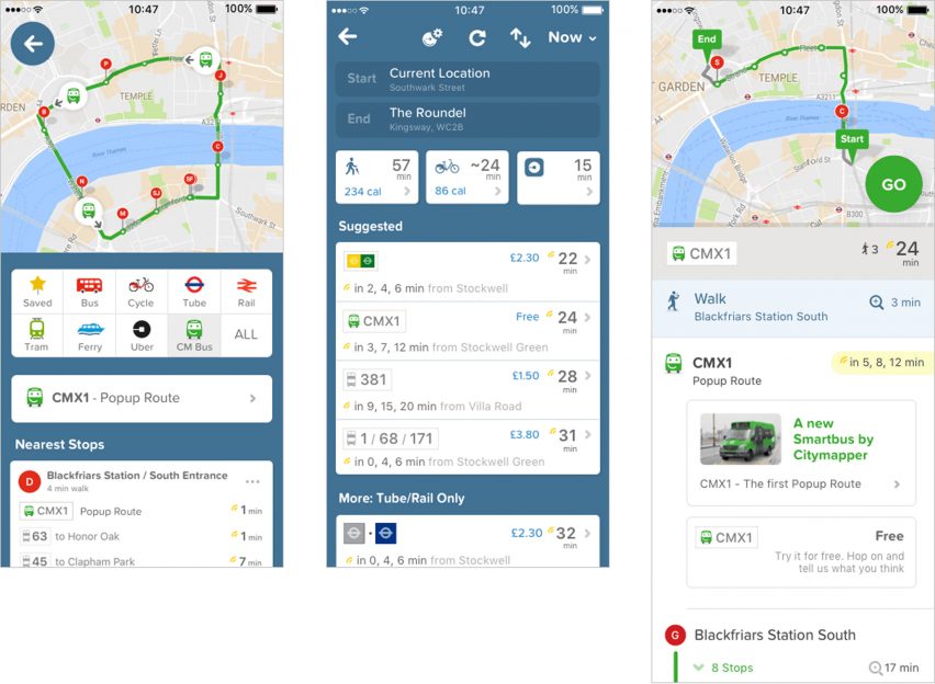 Citymapper smartbus