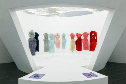 Comme des Garçons fashion exhibition at The Met in New York; Gallery View, Object/Subject