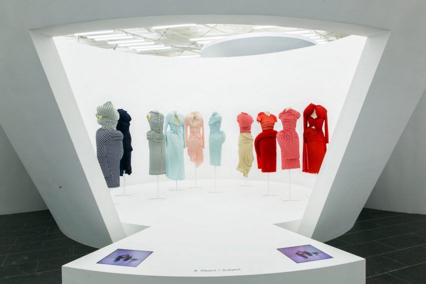 Comme des Garçons fashion exhibition at The Met in New York; Gallery View, Object/Subject