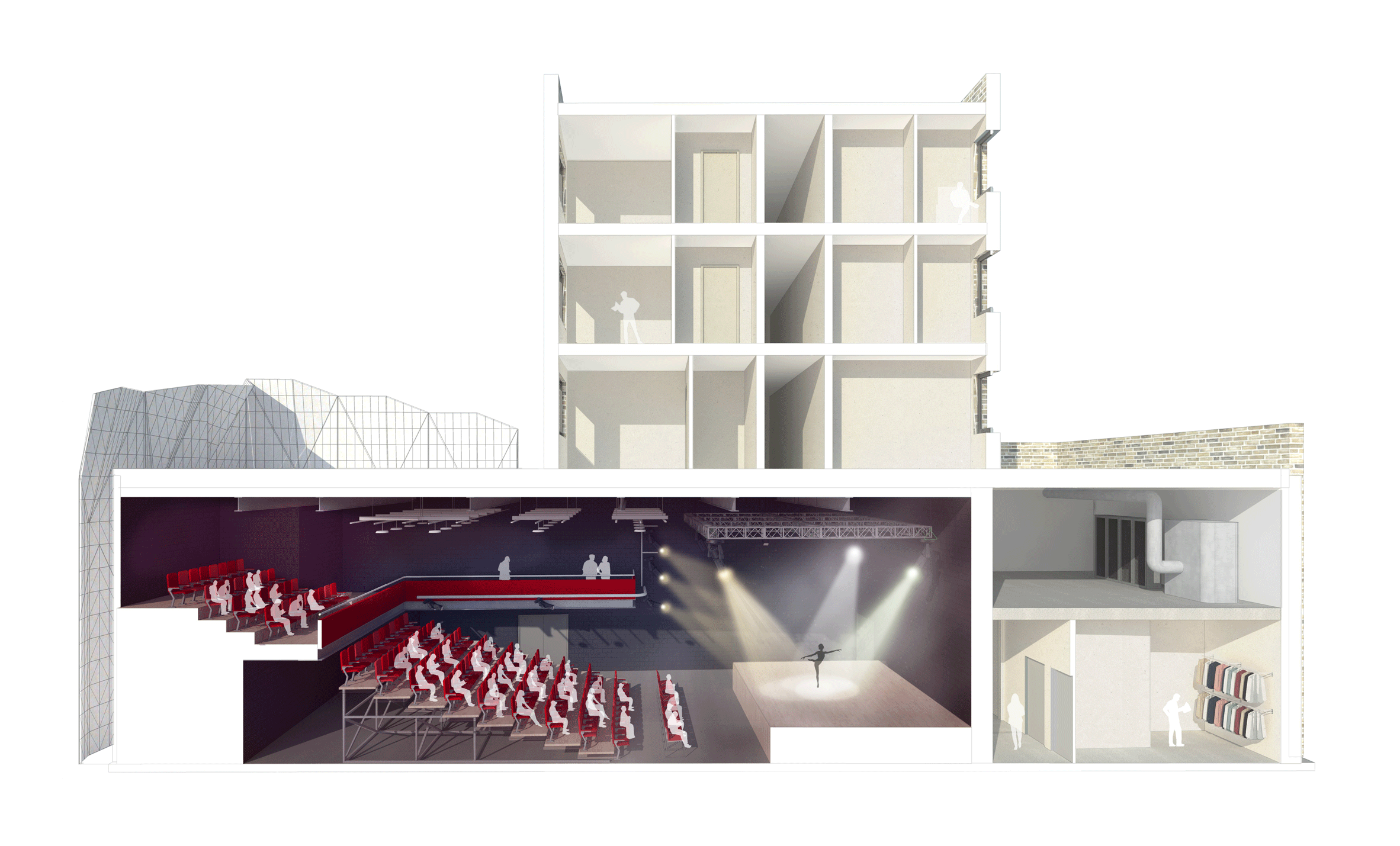 Community theatre and creative hub by Jestico + Whiles