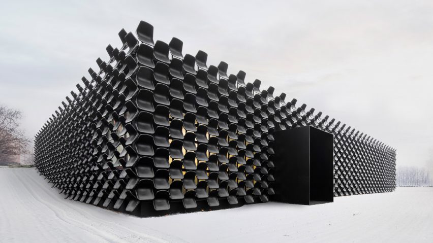 Chybik + Kristof clad Czech furniture showroom